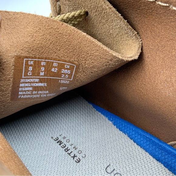 Clarks Mens Shacket Beige Suede Casual Boots. Men’s US Size 9. - Picture 7 of 9